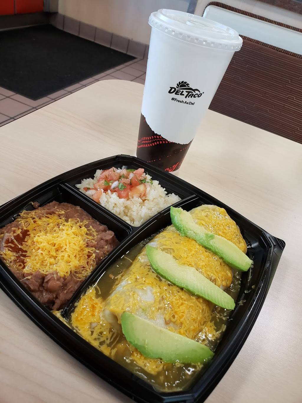 Del Taco | meal takeaway | 4926 E Chandler Blvd, Phoenix, AZ 85048, USA | 4807858365 OR +1 480-785-8365