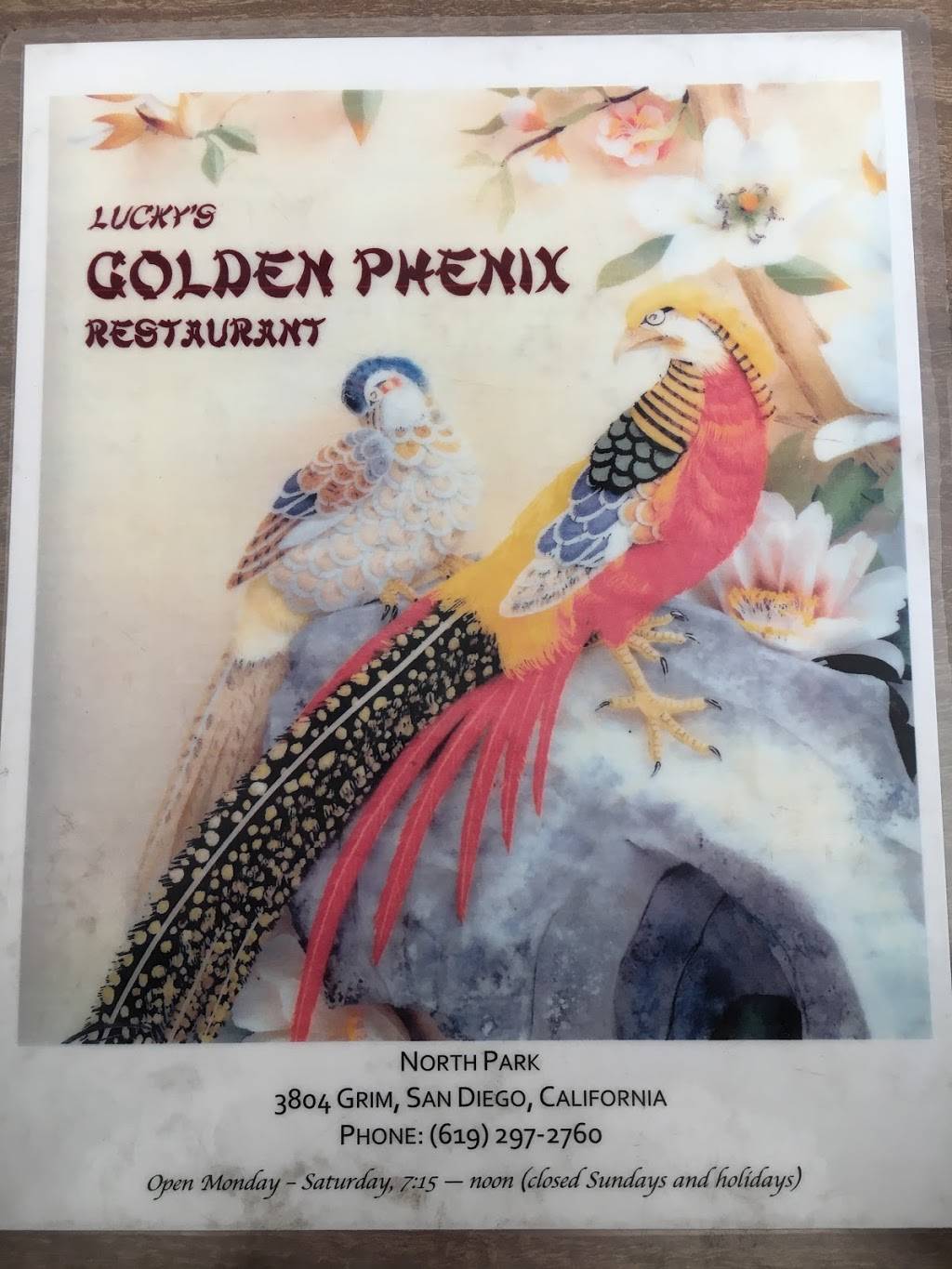 Luckys Golden Phoenix | restaurant | San Diego, CA 92104, USA | 6192972760 OR +1 619-297-2760