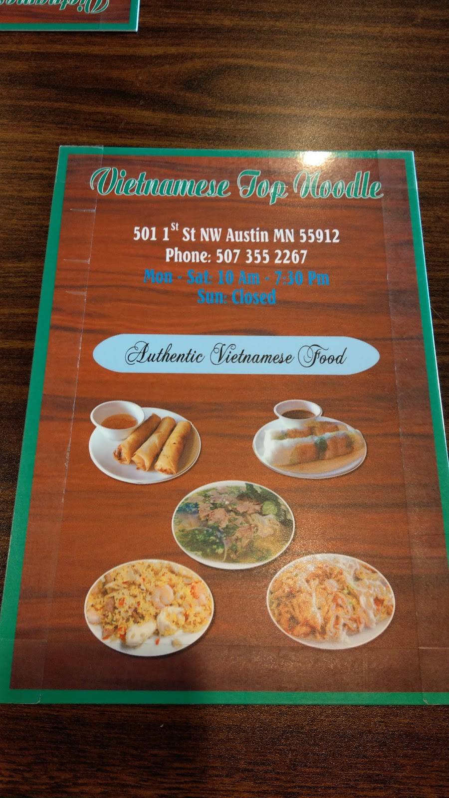Vietnamese Top Noodles | restaurant | 501 1st St NW, Austin, MN 55912, USA | 5073962144 OR +1 507-396-2144