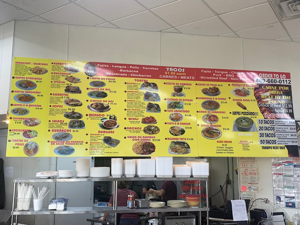 Real Mexican Tacos | restaurant | 717 E Jefferson St, Grand Prairie, TX 75051, USA | 4696600112 OR +1 469-660-0112