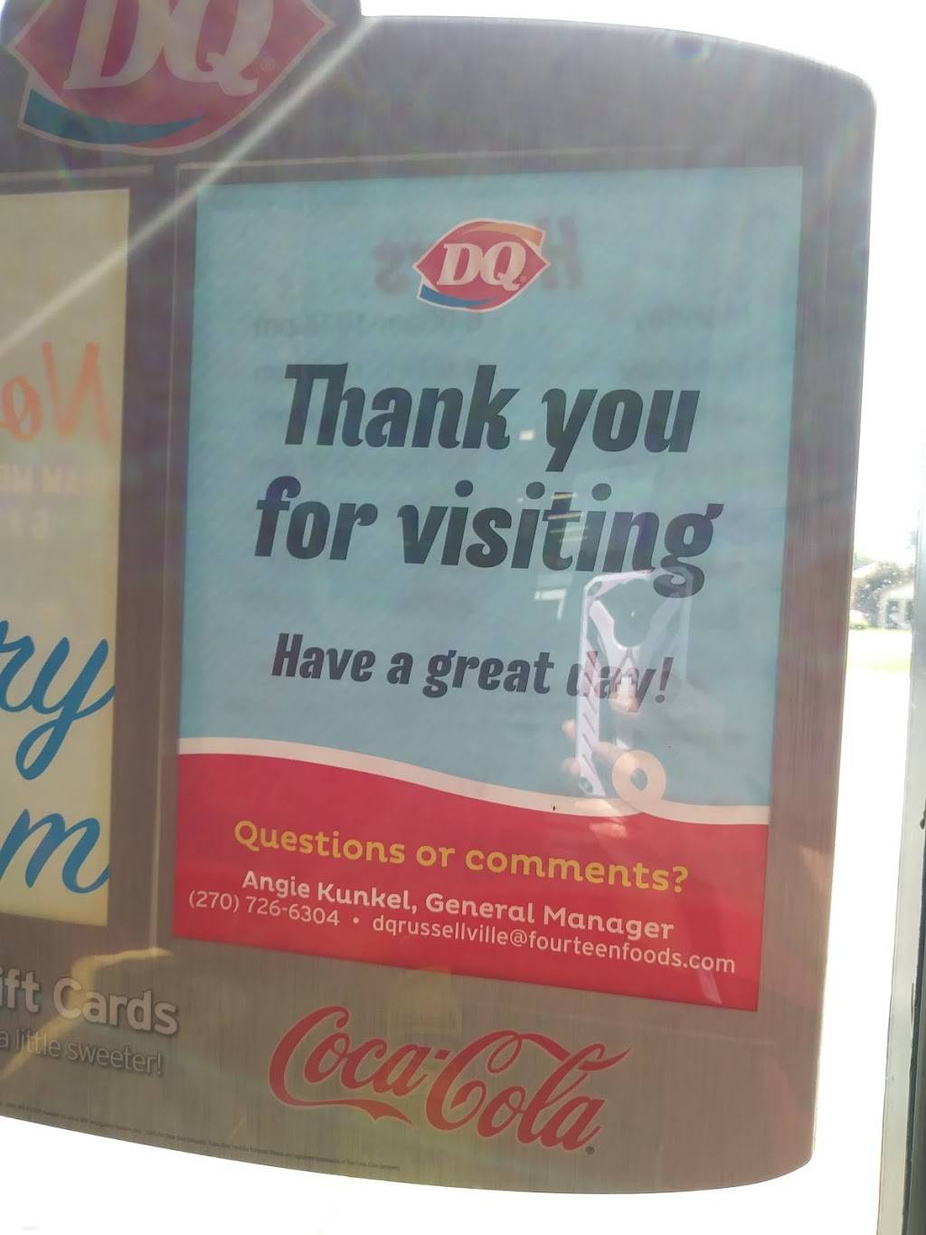 Dairy Queen Grill & Chill | restaurant | 340 Hopkinsville Rd, Russellville, KY 42276, USA | 2707266304 OR +1 270-726-6304