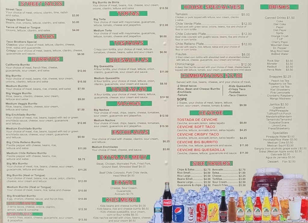 Taco Brothers | restaurant | 1122 K St, Arcata, CA 95521, USA | 7078322054 OR +1 707-832-2054