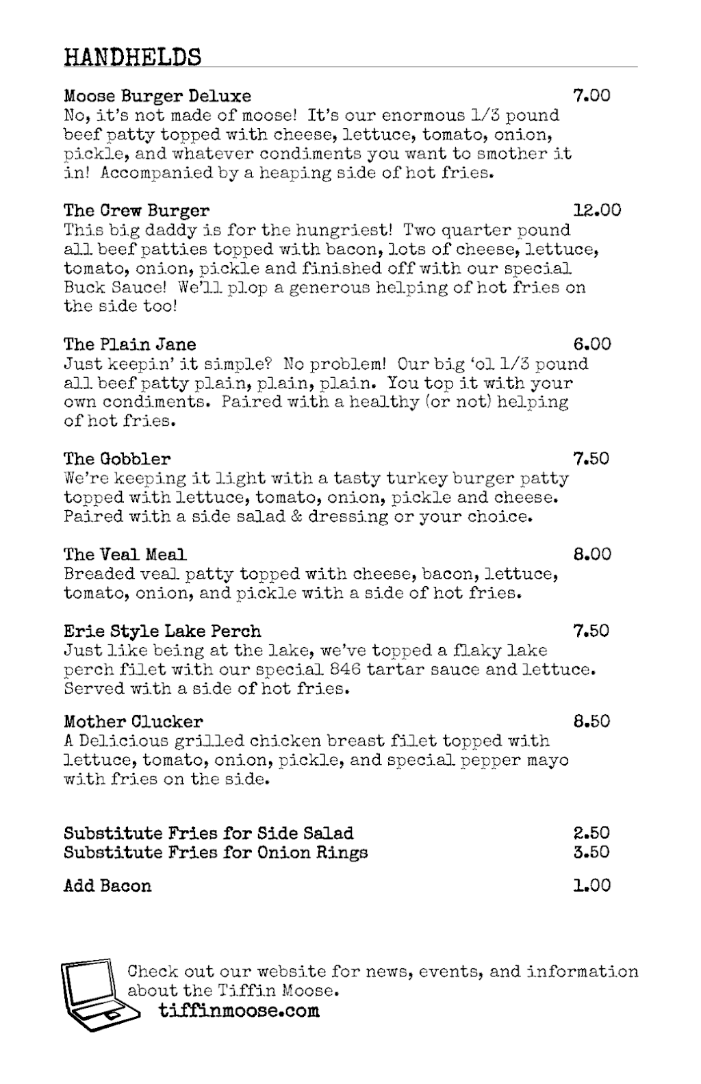 Tiffin Moose Family Center: Lodge #846 | restaurant | 1146 OH-53, Tiffin, OH 44883, USA | 4194473471 OR +1 419-447-3471