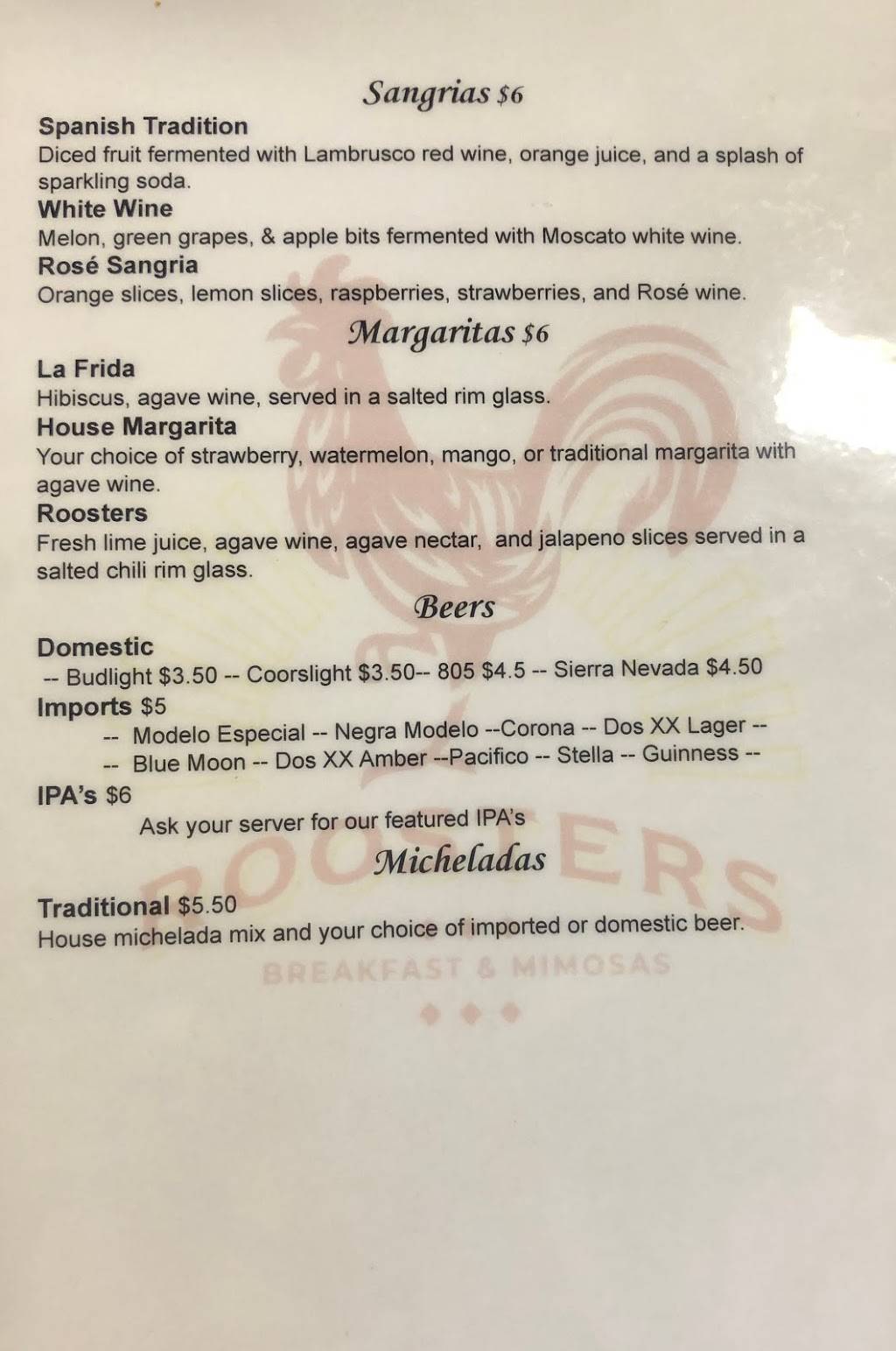 Roosters Breakfast and Mimosas | restaurant | 5493 Carlson Dr STE D, Sacramento, CA 95819, USA | 9165947281 OR +1 916-594-7281