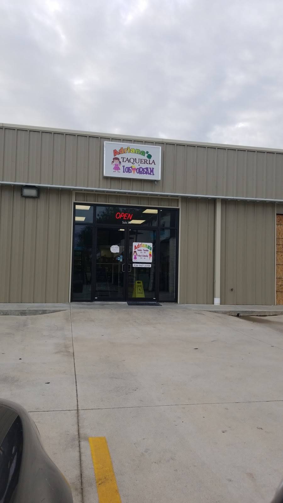 Adrianas Taqueria & Ice Cream | restaurant | 2310 U.S. Hwy 190, Livingston, TX 77351, USA | 9369673358 OR +1 936-967-3358