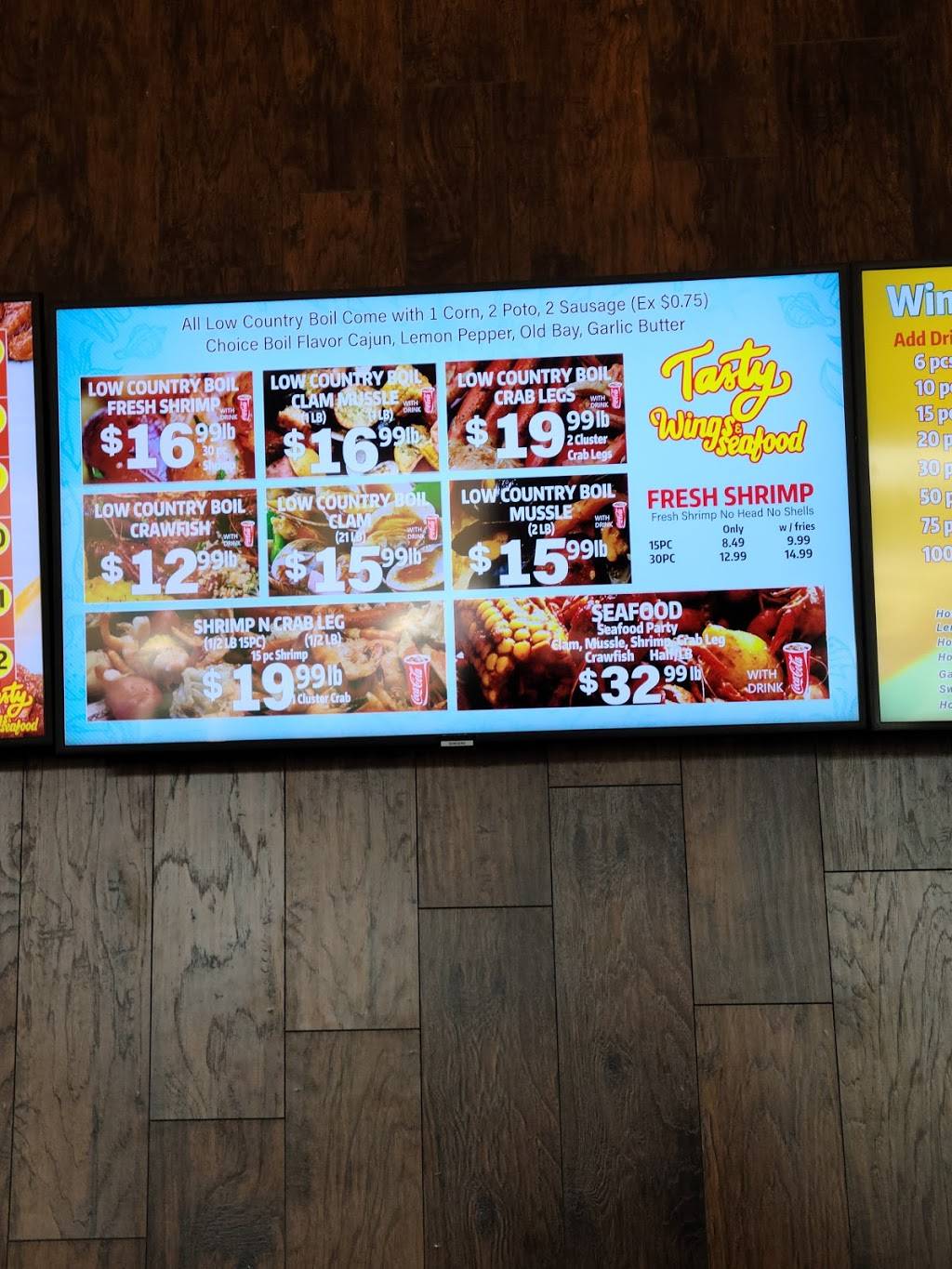 TASTY WINGS & SEAFOOD | restaurant | 460 Killian Rd #5, Columbia, SC 29203, USA | 8034973734 OR +1 803-497-3734