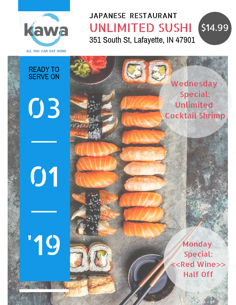 Kawa Lounge | restaurant | 351 South St, Lafayette, IN 47901, USA | 7657426700 OR +1 765-742-6700