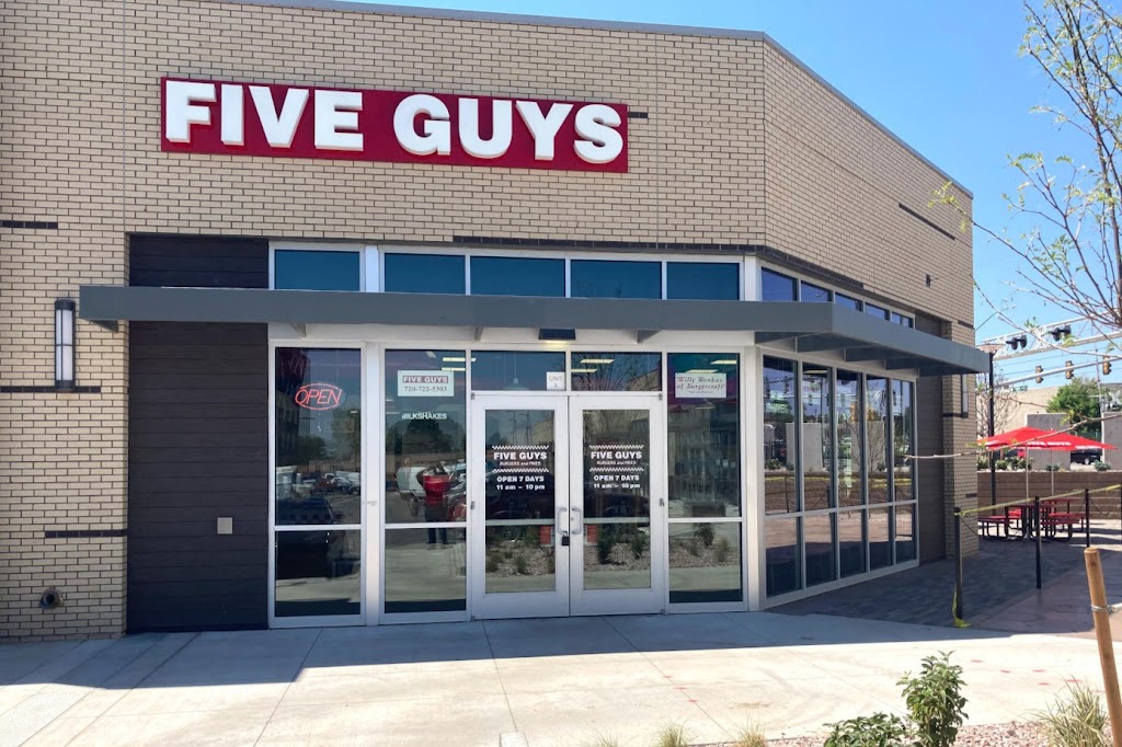 Five Guys | meal takeaway | 14535 E Alameda Ave Unit A, Aurora, CO 80012, USA | 7207225303 OR +1 720-722-5303