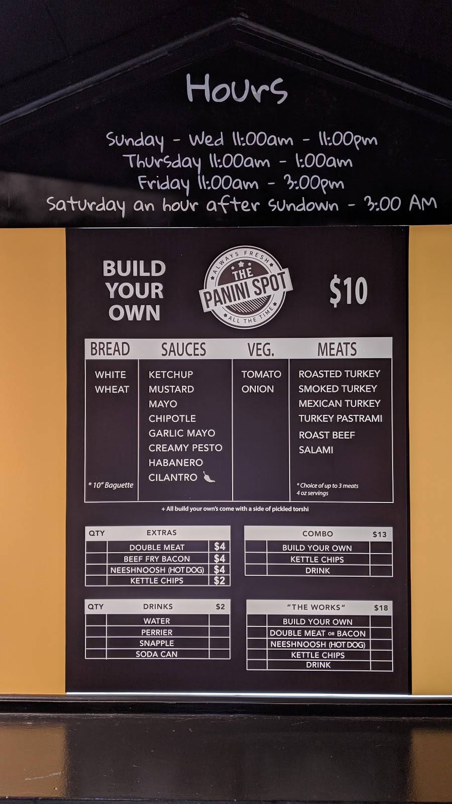 The Panini Spot | restaurant | 9516 W Pico Blvd, Los Angeles, CA 90035, USA | 3107347177 OR +1 310-734-7177