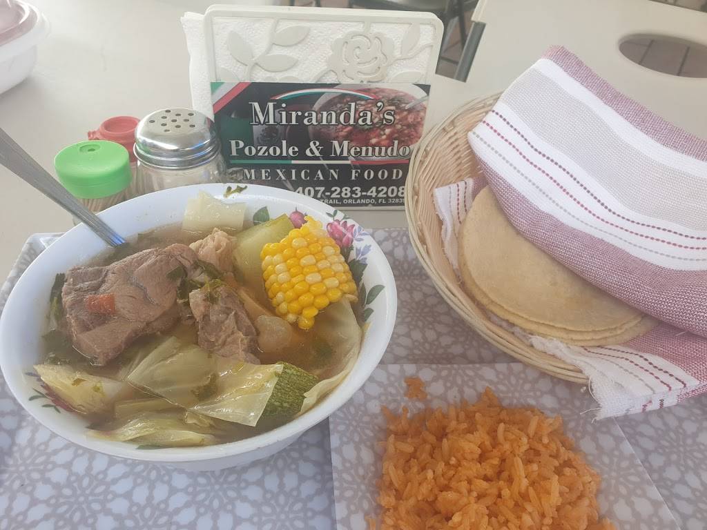 Mirandas POZOLE & MENUDO MEXICAN FOOD | restaurant | 5022 S Orange Blossom Trail, Orlando, FL 32839, USA | 4072834208 OR +1 407-283-4208