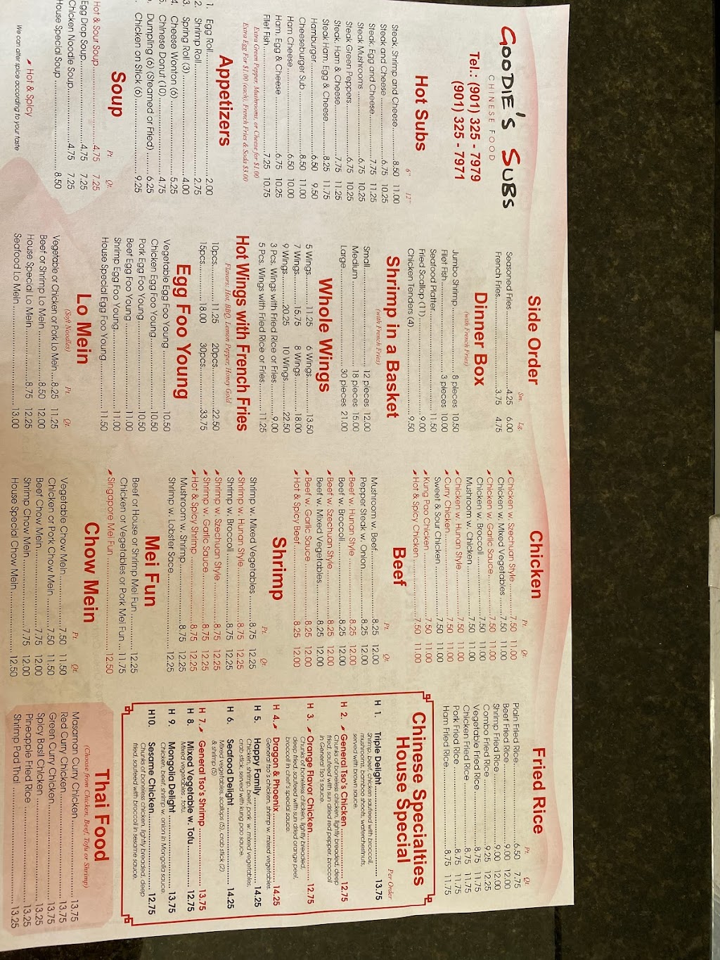 Goodies sub | restaurant | 2962 Poplar Ave, Memphis, TN 38112, USA | 9013257979 OR +1 901-325-7979