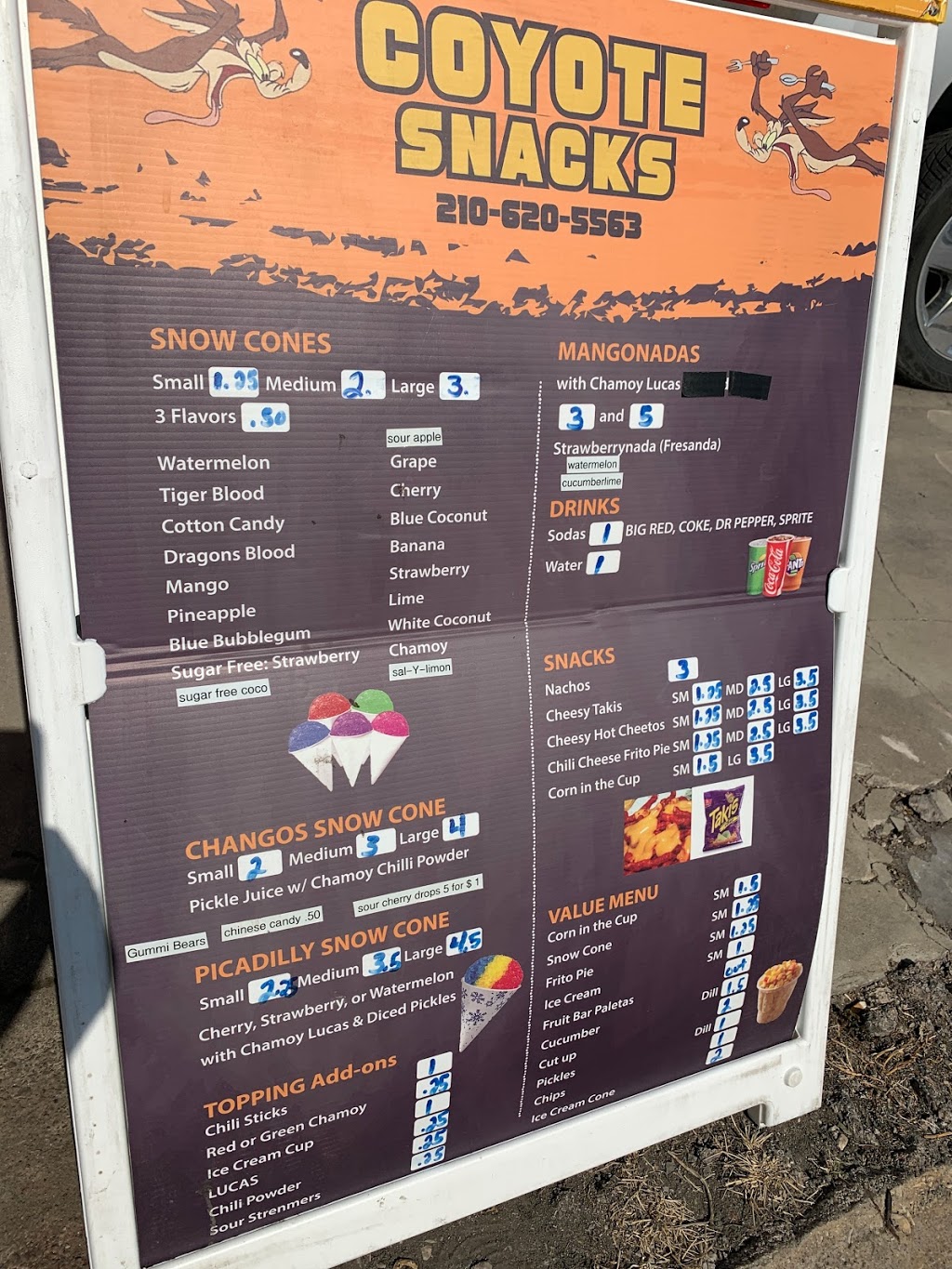 Coyote Snacks | restaurant | 2522 S Hackberry, San Antonio, TX 78210, USA | 2106205563 OR +1 210-620-5563