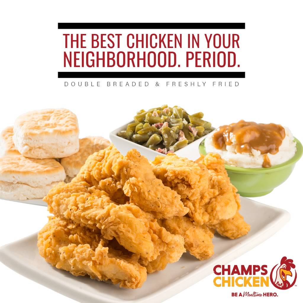 Champs Chicken | meal takeaway | 215 Old Peachtree Rd NW, Suwanee, GA 30024, USA | 4706550644 OR +1 470-655-0644