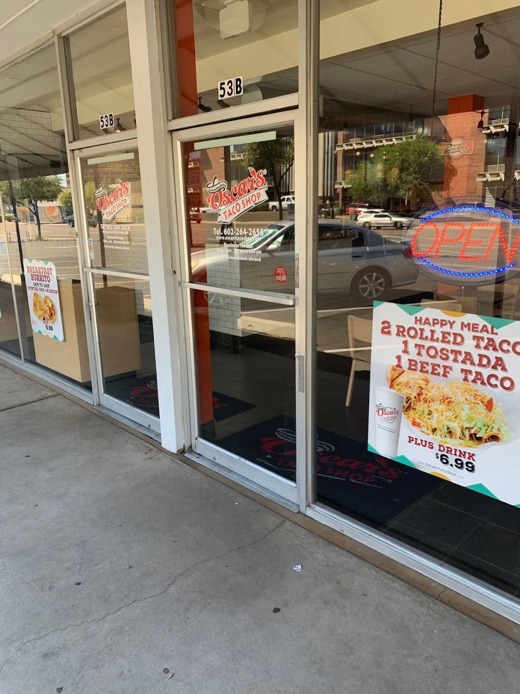Oscars Taco Shop | restaurant | 53 W Thomas Rd Suite C and D, Phoenix, AZ 85013, USA | 6022642658 OR +1 602-264-2658