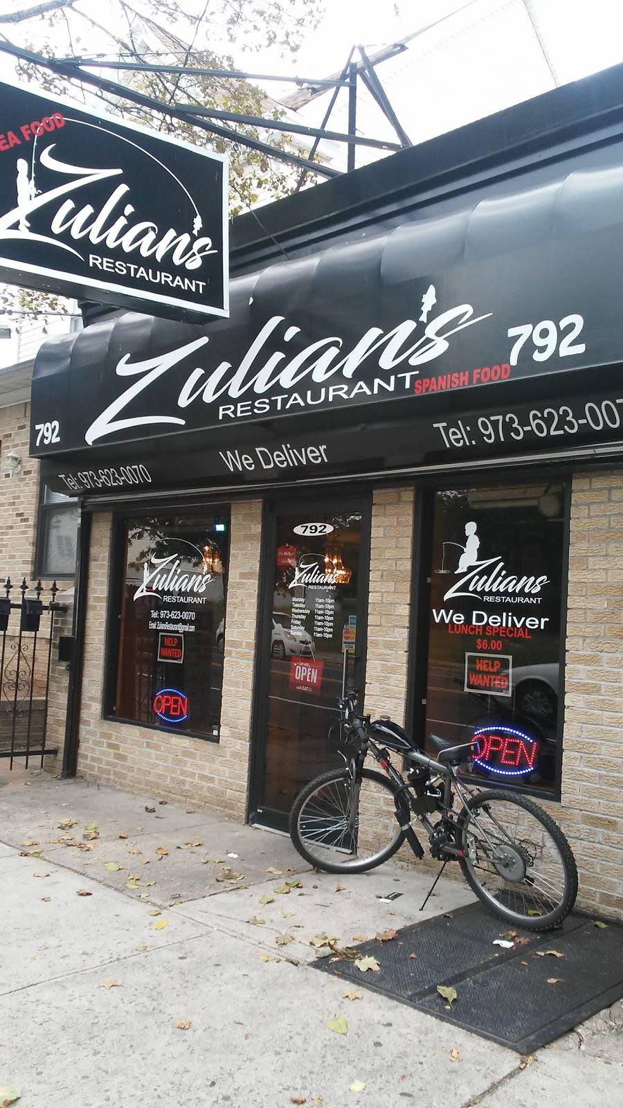 Zulians Restaurant | restaurant | 792 Bergen St, Newark, NJ 07108, USA | 9736230070 OR +1 973-623-0070