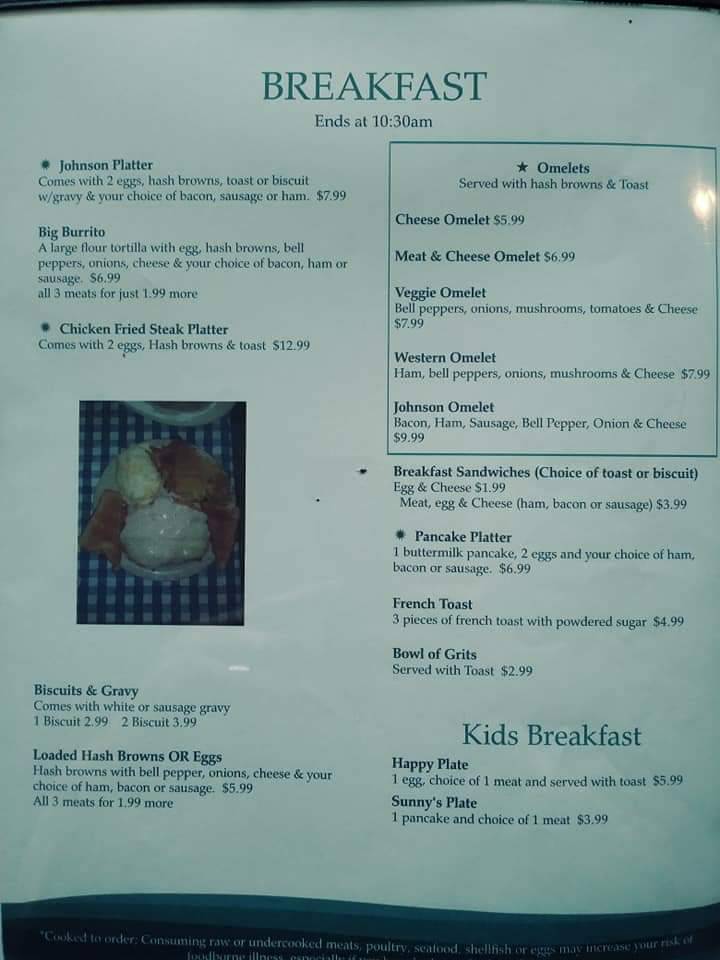 Johnson’s Hickory Creek Diner | restaurant | 12737 Hickory Creek Rd, Lowell, AR 72745, USA | 4797566900 OR +1 479-756-6900
