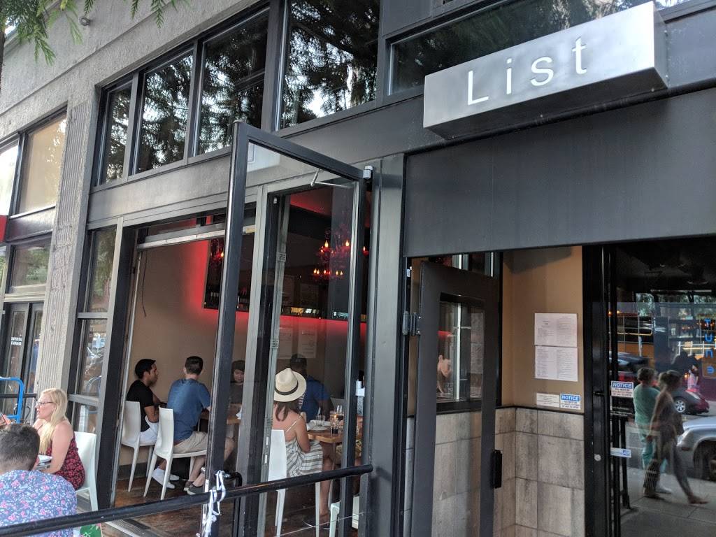 List Restaurant | restaurant | 2226 1st Ave, Seattle, WA 98121, USA | 2064411000 OR +1 206-441-1000