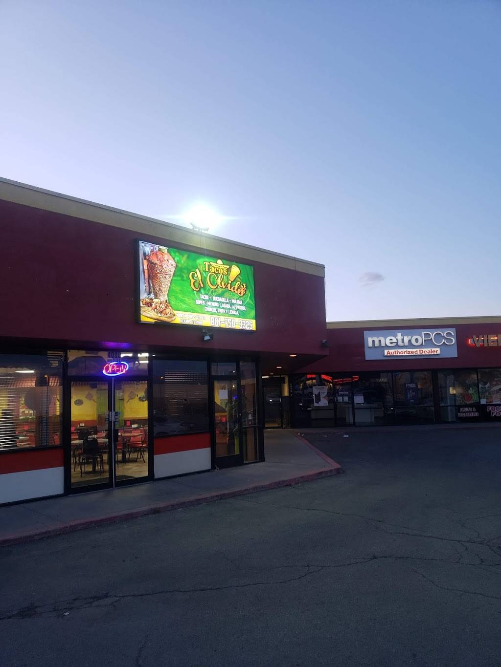 Tacos El Olvido | restaurant | 4090 5400 S, Kearns, UT 84118, USA | 8017503325 OR +1 801-750-3325