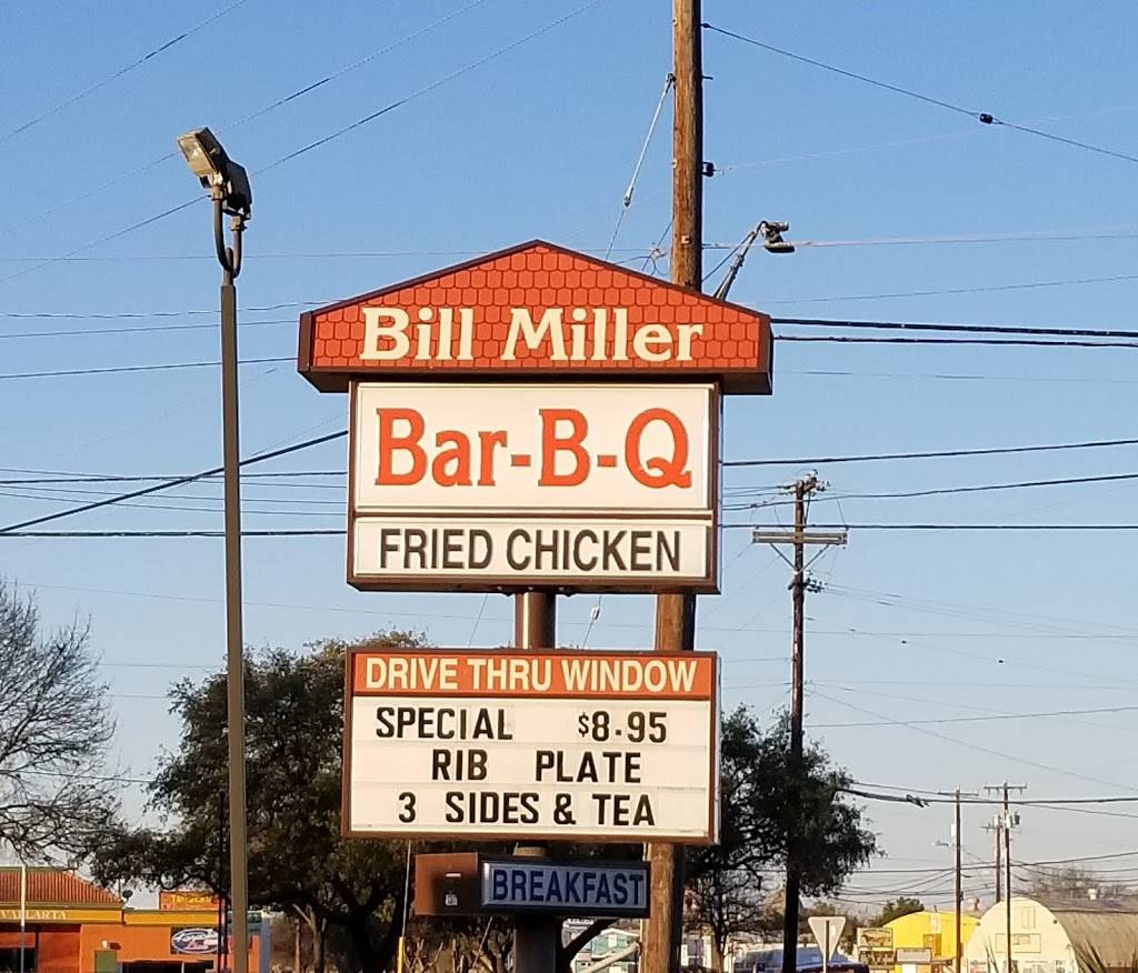 Bill Miller Bar-B-Q | restaurant | 3511 Roosevelt Ave, San Antonio, TX 78214, USA | 2109241666 OR +1 210-924-1666