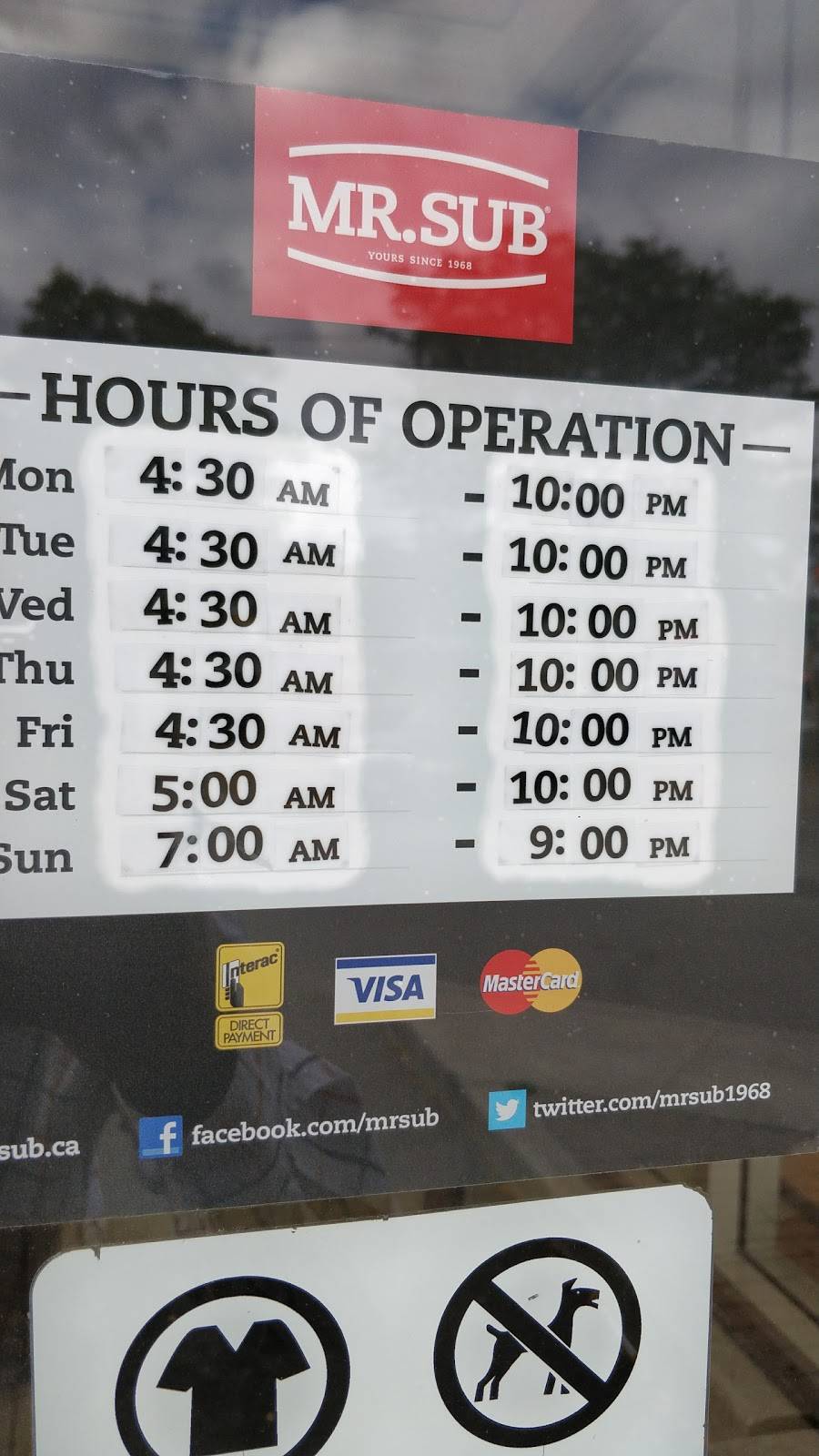 Mr.Sub | restaurant | 334 Dundas St E, Mississauga, ON L5A 1W9, Canada | 9052794484 OR +1 905-279-4484