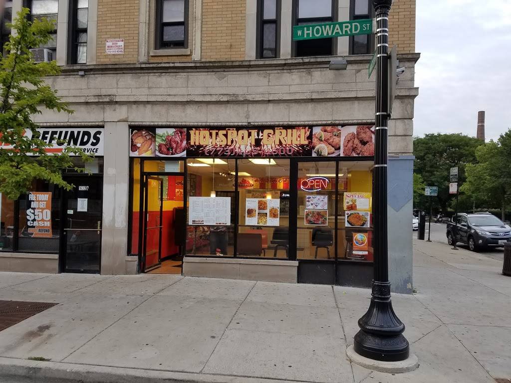Hotspot grill | restaurant | 1632 Howard St, Chicago, IL 60626, USA | 7734658600 OR +1 773-465-8600