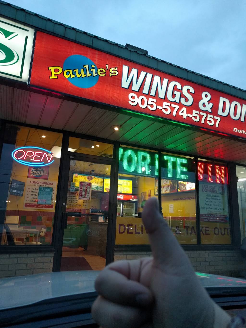 Paulies Wings & Donairs | restaurant | 30 Rymal Rd E, Hamilton, ON L9B 1T7, Canada | 9055745757 OR +1 905-574-5757