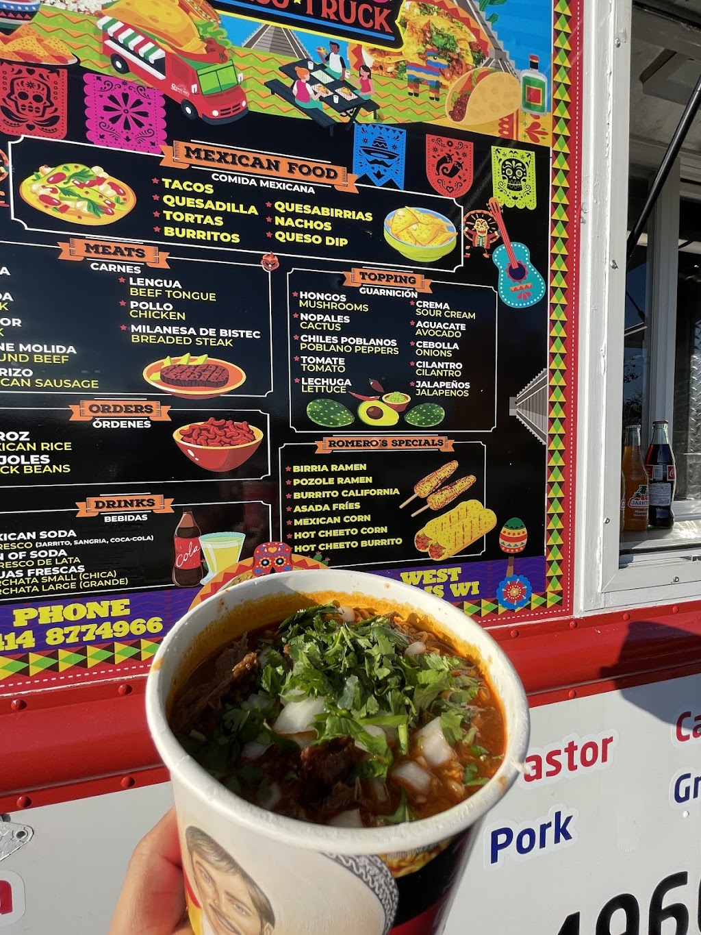 Romeros Taco Truck | restaurant | 1740 Miller Park Way, West Milwaukee, WI 53215, USA | 4148774938 OR +1 414-877-4938