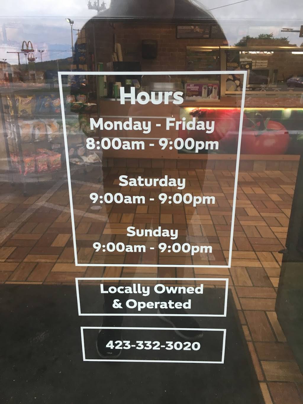 Subway | restaurant | 10157 Dayton Pike, Soddy-Daisy, TN 37379, USA | 4233323020 OR +1 423-332-3020