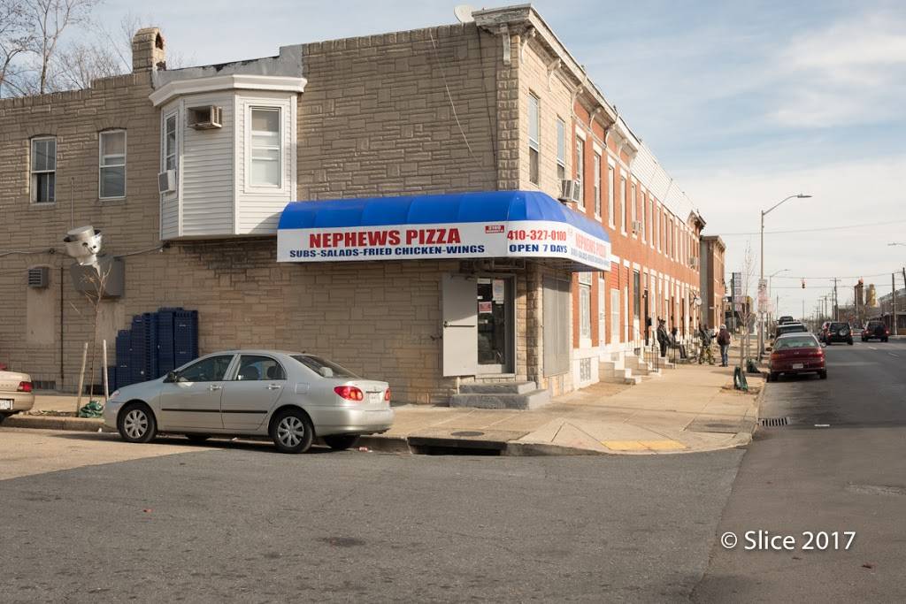 Nephews Pizza | restaurant | 2806, 3100 E Monument St, Baltimore, MD 21205, USA | 4103270100 OR +1 410-327-0100