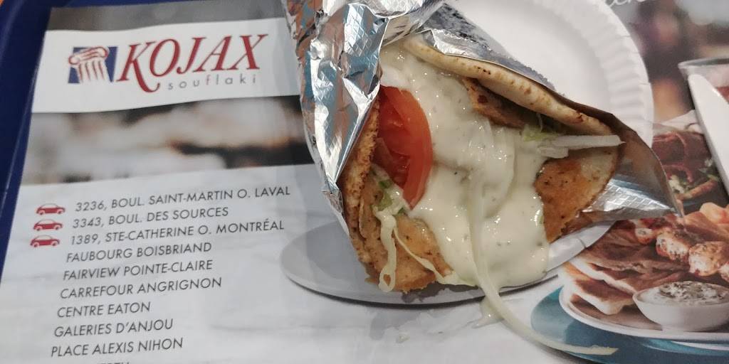 Kojax Souflaki | restaurant | 3343 Boulevard des Sources, Dollard-des-Ormeaux, QC H9B 1Z8, Canada | 5144217474 OR +1 514-421-7474