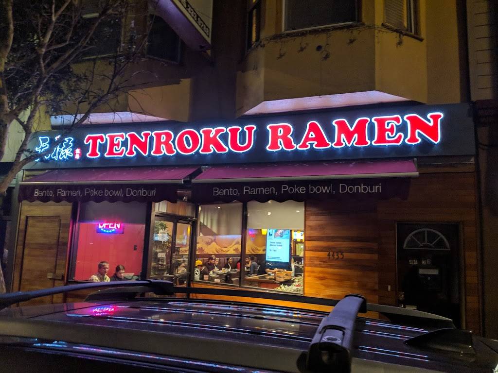 Tenroku Ramen | restaurant | 4437 Mission St, San Francisco, CA 94112, USA | 4153339288 OR +1 415-333-9288