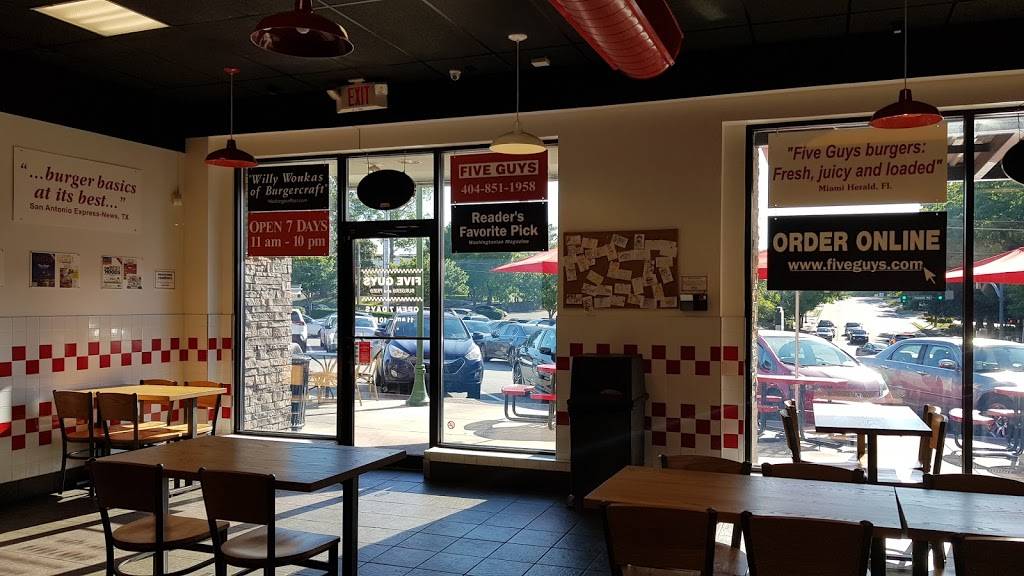 Five Guys | meal takeaway | 6297 Roswell Rd, Sandy Springs, GA 30328, USA | 4048511958 OR +1 404-851-1958