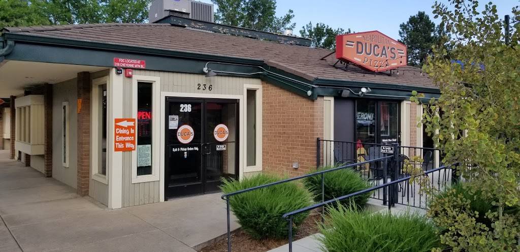 Ducas Neapolitan Pizza | restaurant | 236 E Cheyenne Mountain Blvd, Colorado Springs, CO 80906, USA | 7192478830 OR +1 719-247-8830