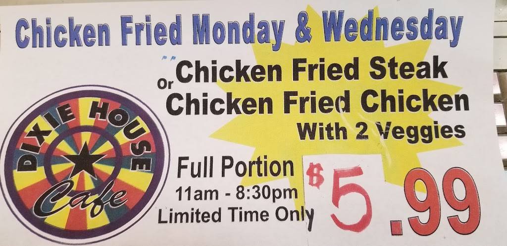 Dixie House Cafe | cafe | 5401 Blue Mound Rd, Fort Worth, TX 76106, USA | 8176254115 OR +1 817-625-4115