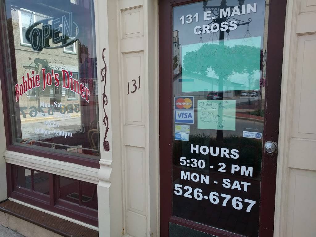 Bobbie Jos Diner | restaurant | 131 E Main Cross St, Edinburgh, IN 46124, USA | 8125266767 OR +1 812-526-6767
