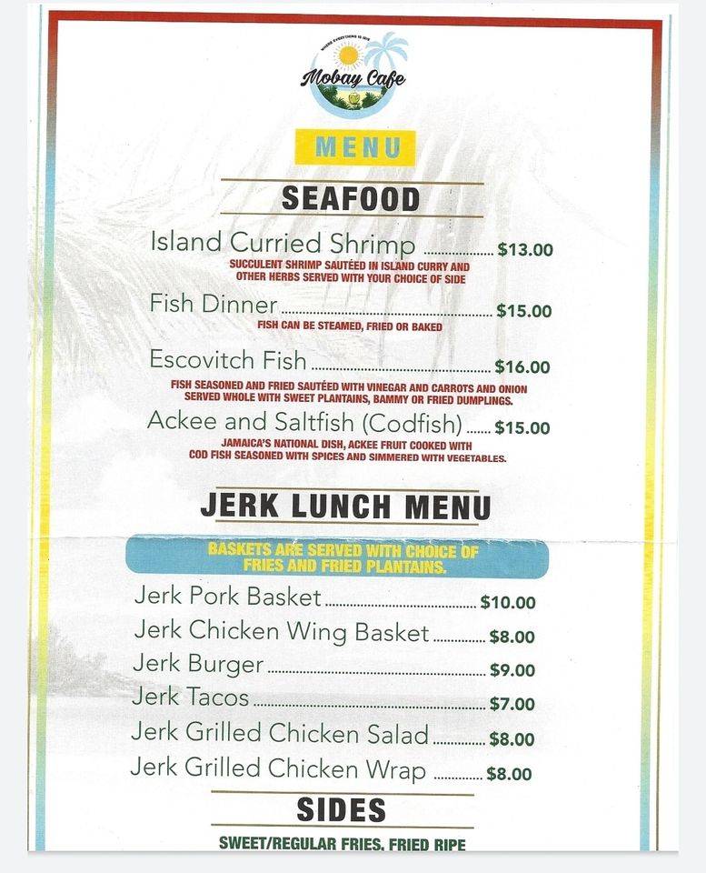 Mobay Cafe | restaurant | 1022 S 1st St, Milwaukee, WI 53204, USA | 4149889196 OR +1 414-988-9196