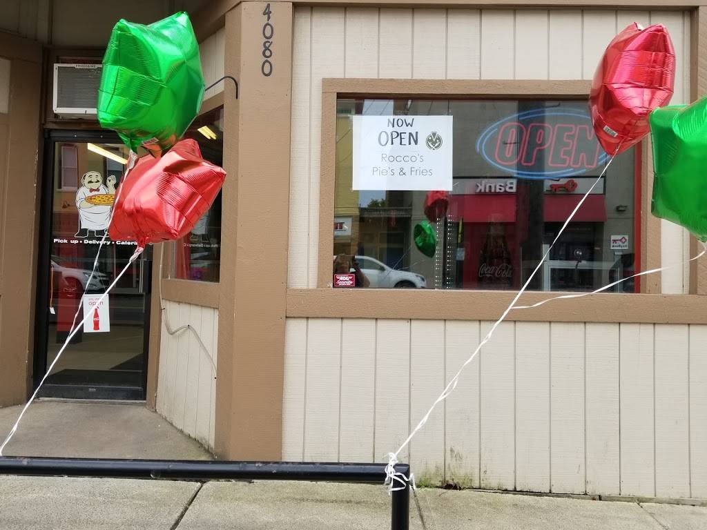 Roccos Pies & Fries | restaurant | 4080 Ridge Rd, Williamson, NY 14589, USA | 3159044443 OR +1 315-904-4443