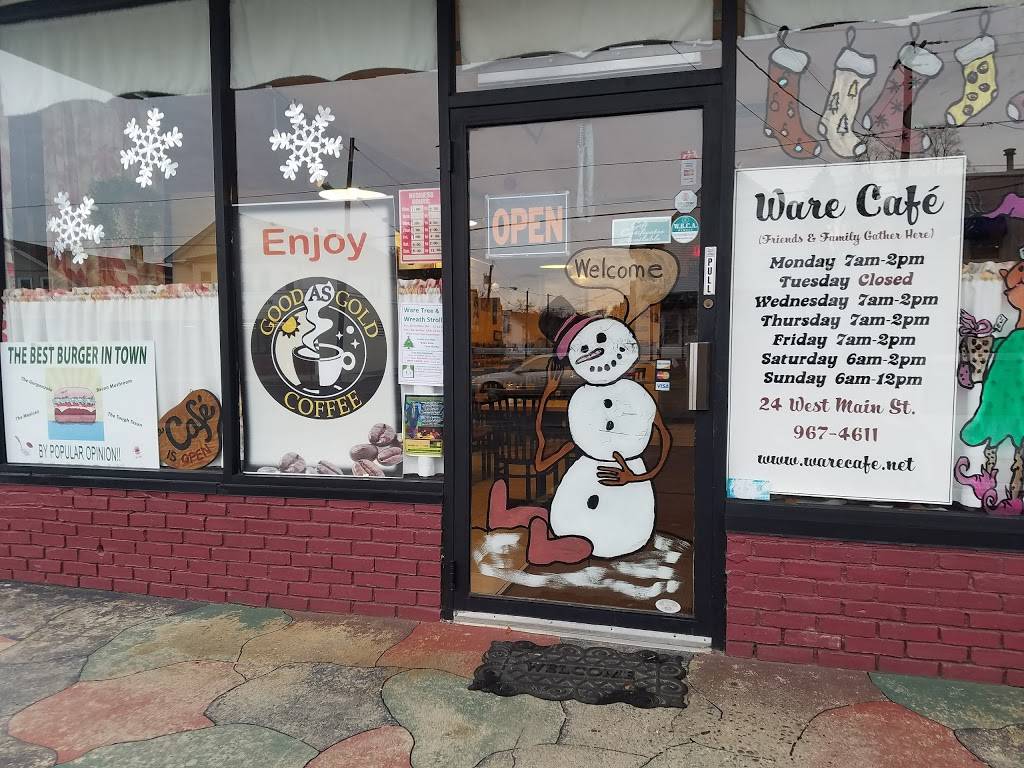 Ware Cafe & Catering Services | restaurant | 24 W Main St, Ware, MA 01082, USA | 4139674611 OR +1 413-967-4611
