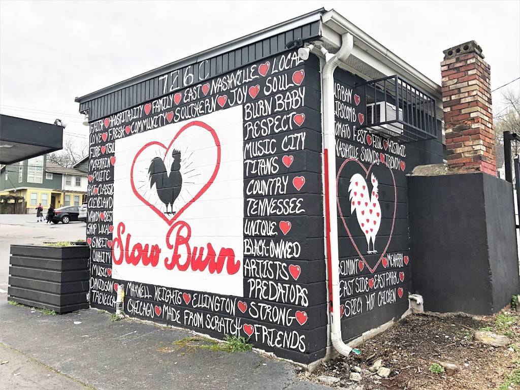 Slow Burn Hot Chicken -East Nashville | restaurant | 726 Mcferrin Ave, Nashville, TN 37206, USA | 6297026815 OR +1 629-702-6815