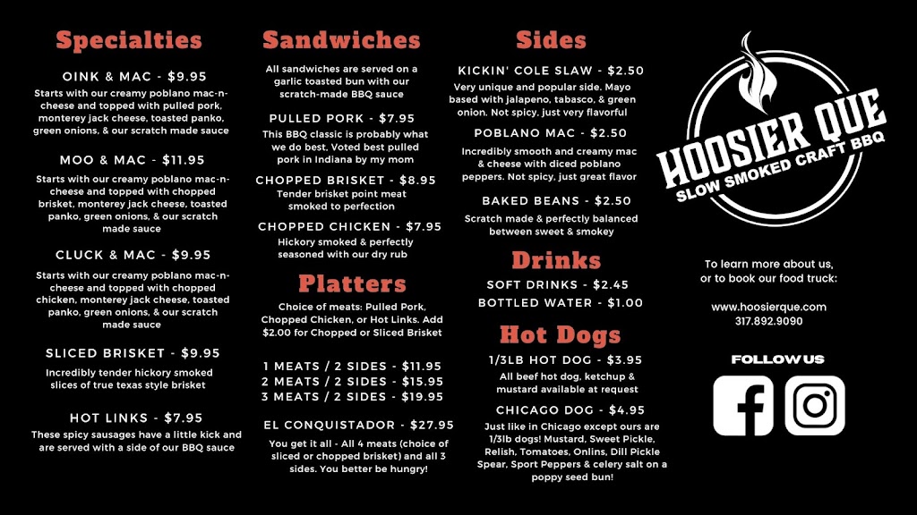 Hoosier Que | restaurant | 1970 Maple Turn Rd, Martinsville, IN 46151, USA | 3178929090 OR +1 317-892-9090
