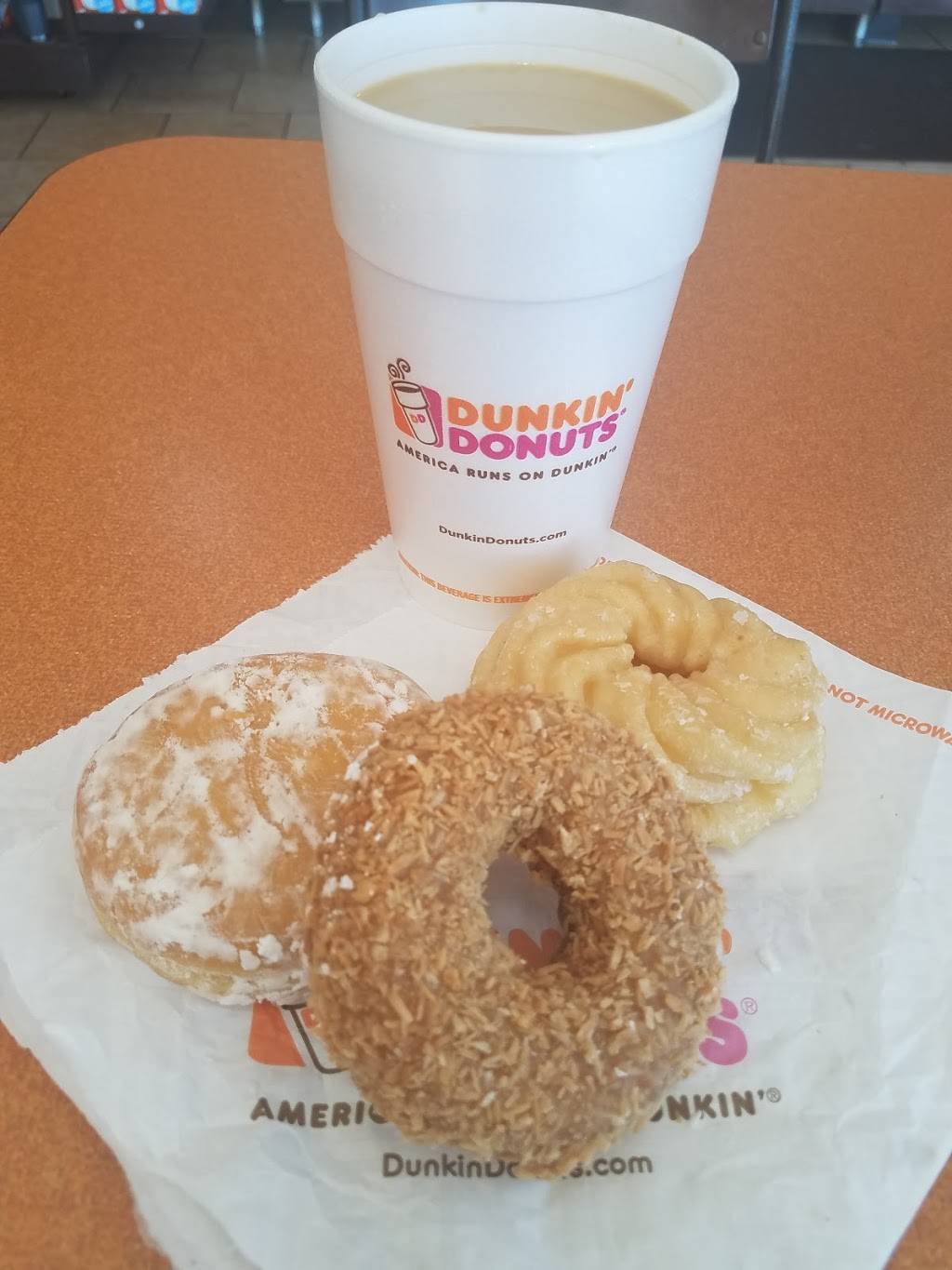 Dunkin | cafe | 3004 Emmorton Rd, Abingdon, MD 21009, USA | 4105691103 OR +1 410-569-1103