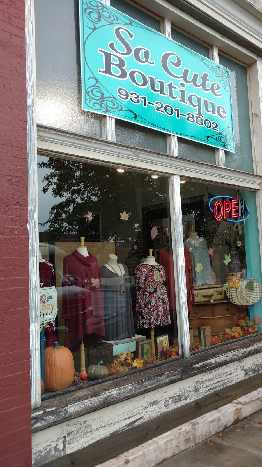 SoCute Boutique | bakery | 16 Public Square, Lawrenceburg, TN 38464, USA | 9312018002 OR +1 931-201-8002