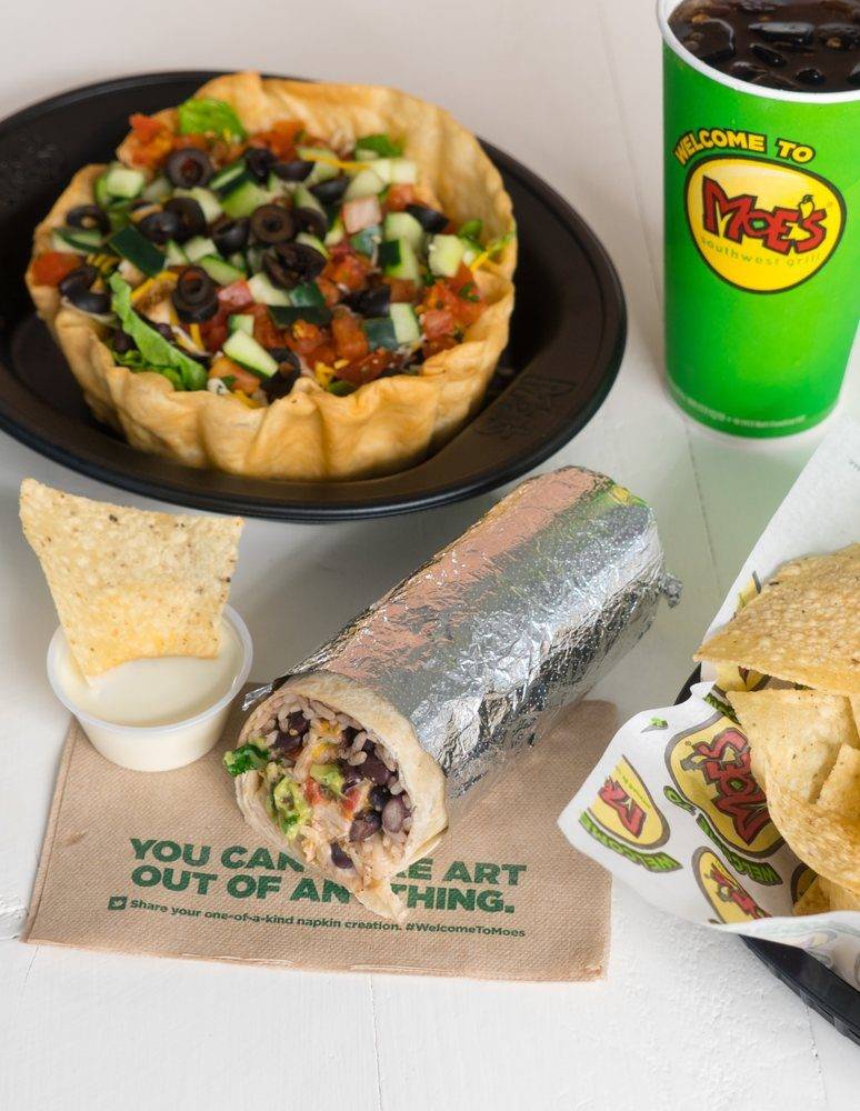 Moes Southwest Grill - Temporary Closed Until 1/8 | restaurant | 11200 SW 8th St, Miami, FL 33199, USA | 3053483426 OR +1 305-348-3426
