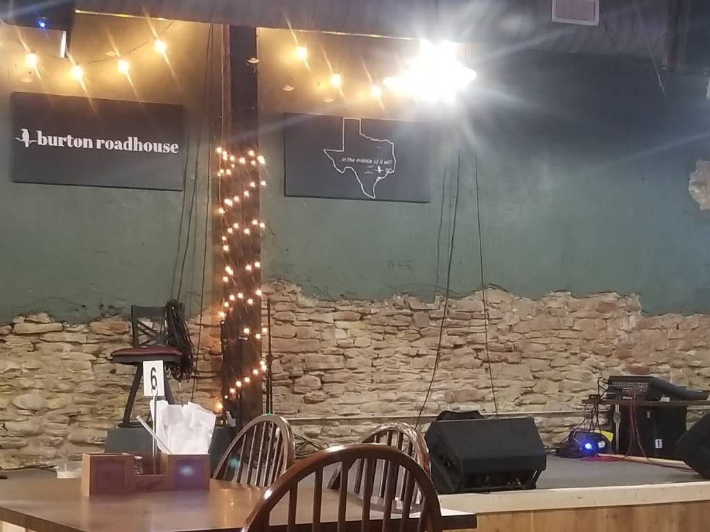 Burton Roadhouse | restaurant | 518 N Railroad St, Burton, TX 77835, USA | 9792890013 OR +1 979-289-0013