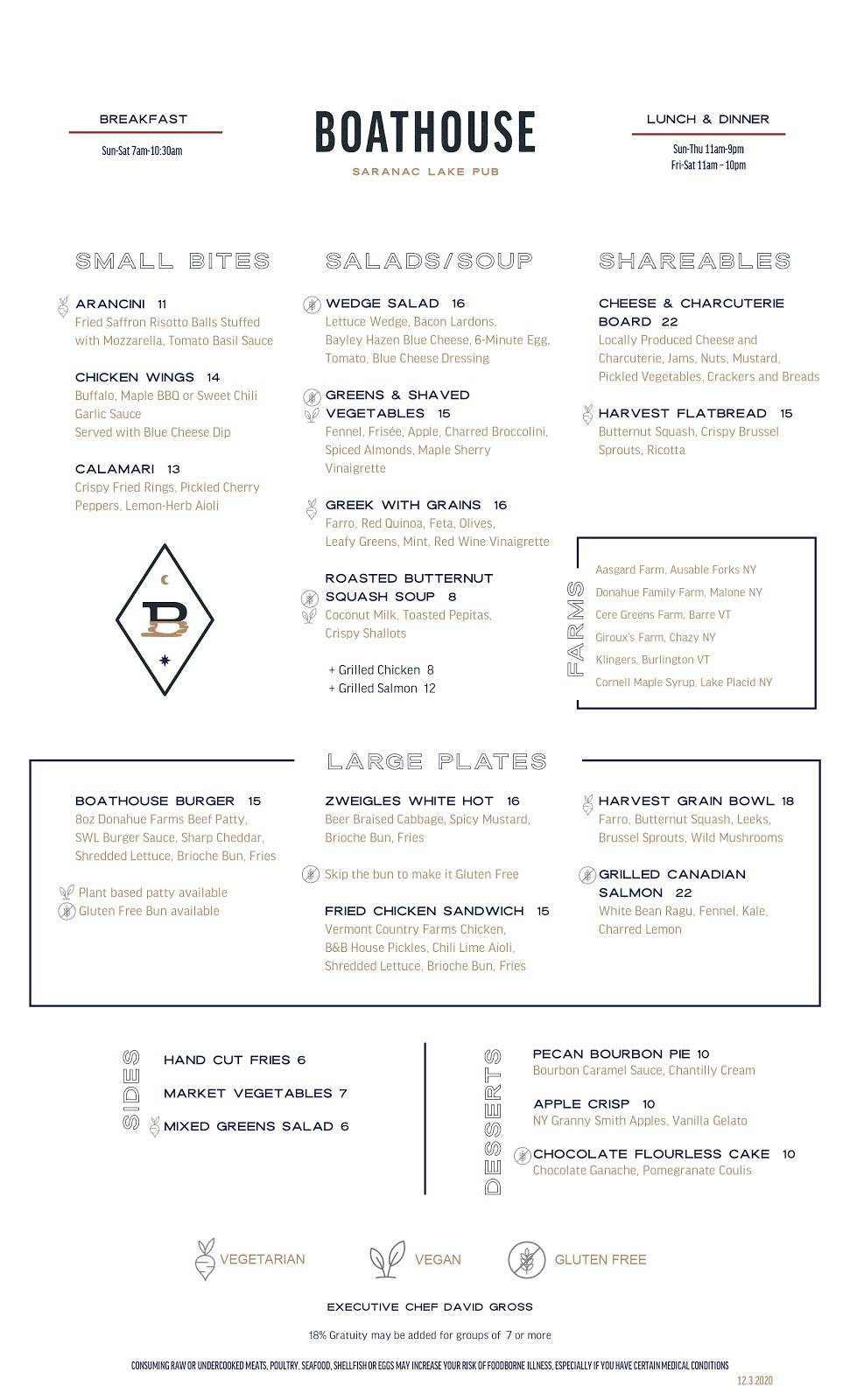 Boathouse Saranac Lake Pub | restaurant | 250 Lake Flower Ave, Saranac Lake, NY 12983, USA | 5186194050 OR +1 518-619-4050