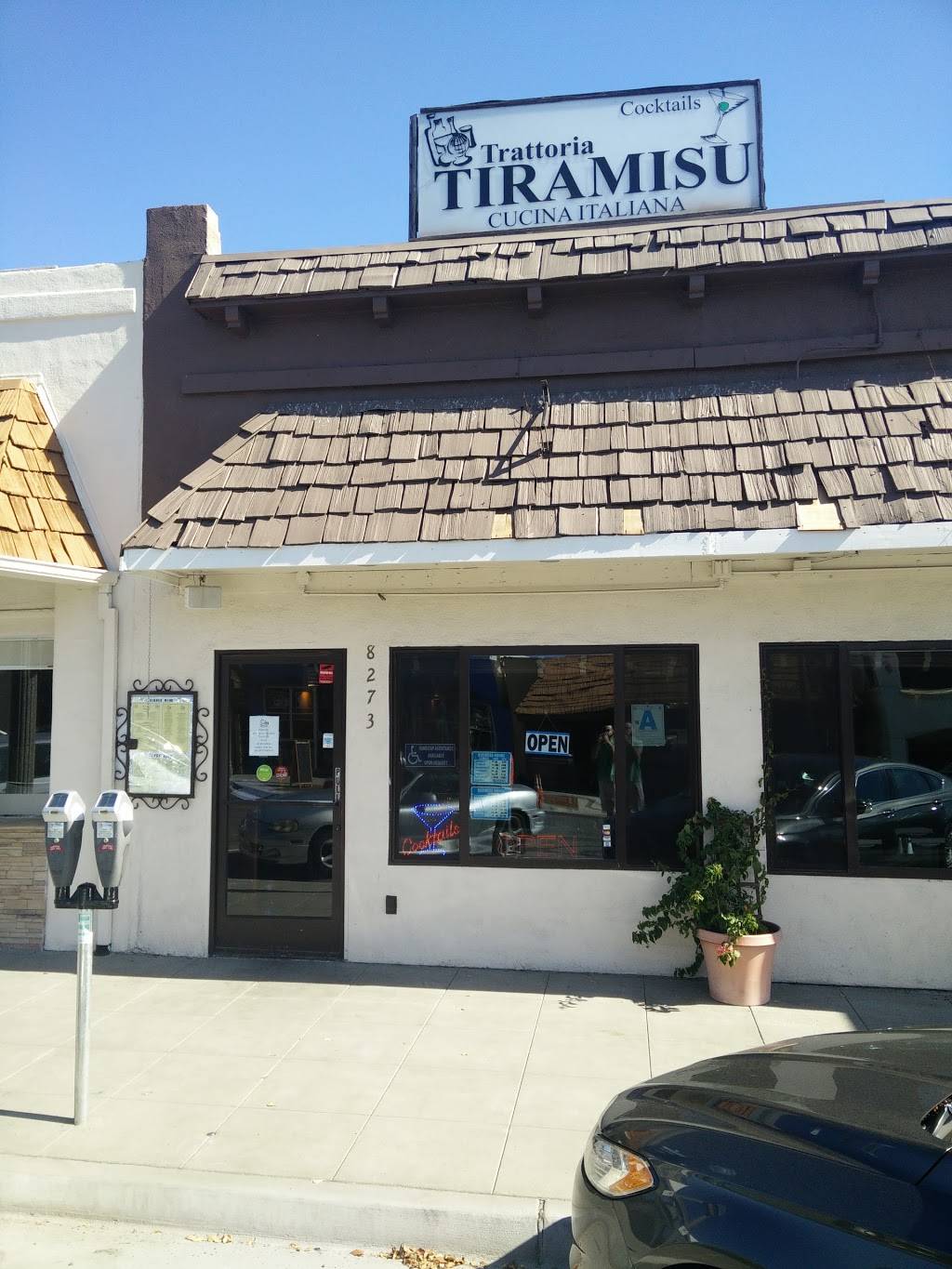 Tiramisu Trattoria | restaurant | 8273 La Mesa Blvd, La Mesa, CA 91942, USA | 6196980096 OR +1 619-698-0096