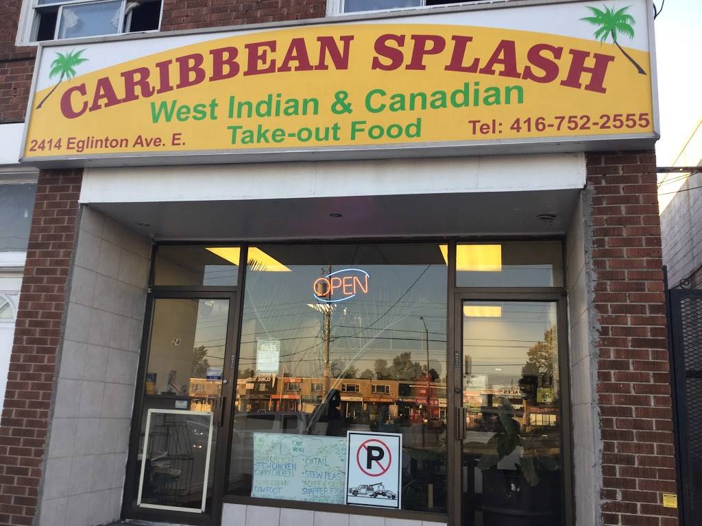 Caribbean Splash | restaurant | 2414 Eglinton Ave E, Scarborough, ON M1K 2P3, Canada | 4167522555 OR +1 416-752-2555