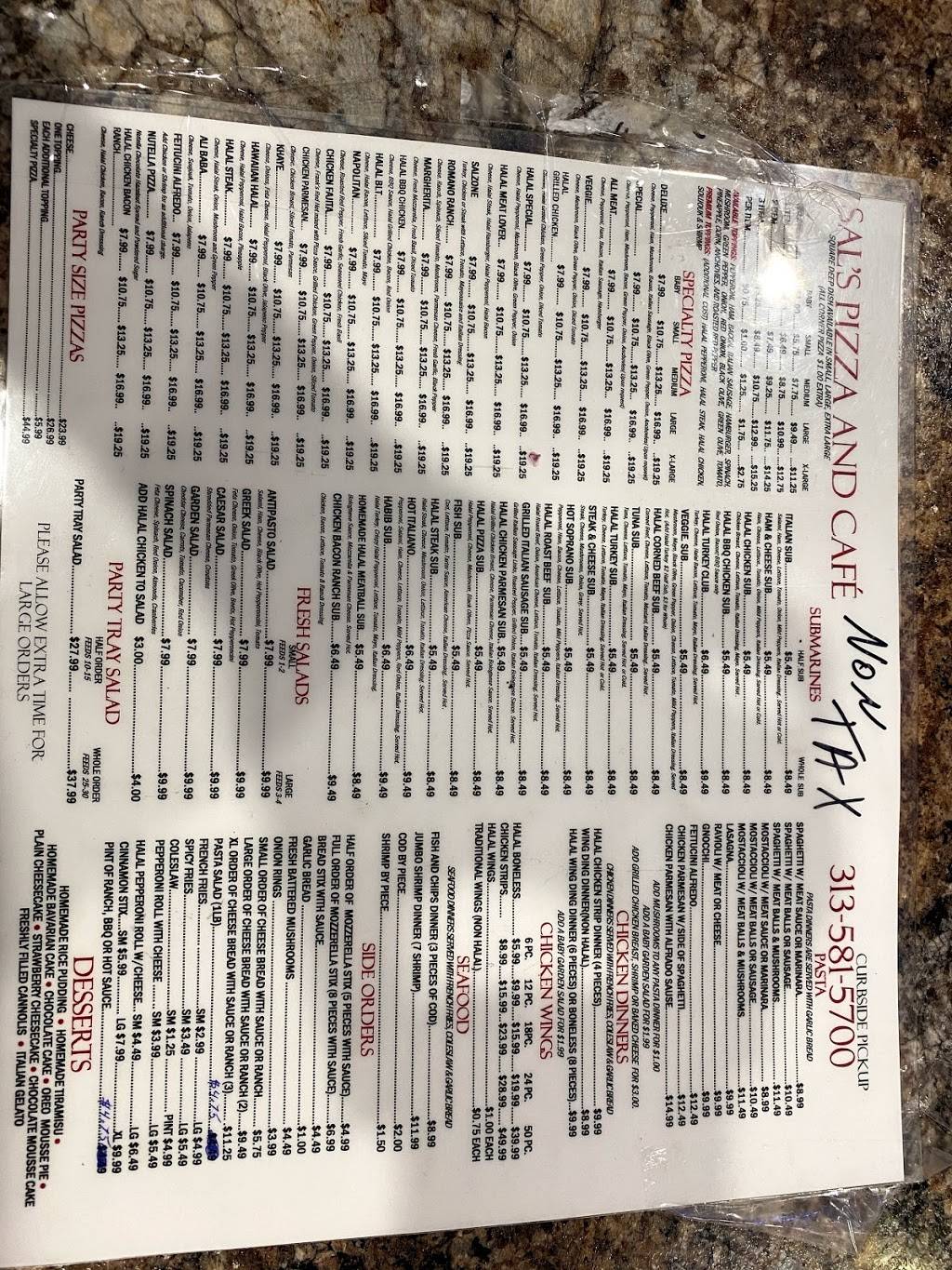 Sals Pizza Dearborn Heights | restaurant | 25421 Ford Rd, Dearborn Heights, MI 48127, USA | 3132786666 OR +1 313-278-6666