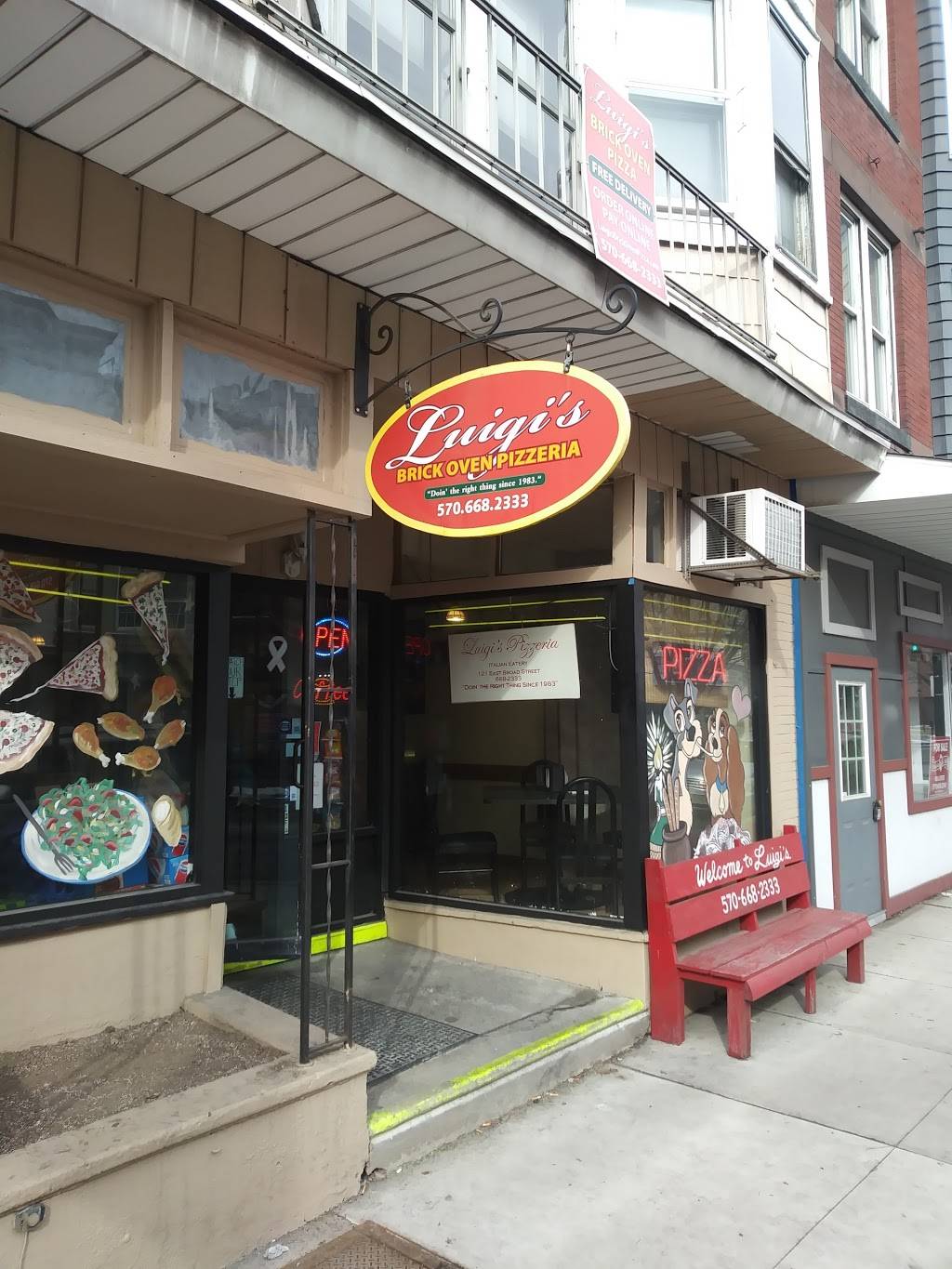 Luigis Brick Oven Pizzeria | restaurant | 121 E Broad St, Tamaqua, PA 18252, USA | 5706682333 OR +1 570-668-2333