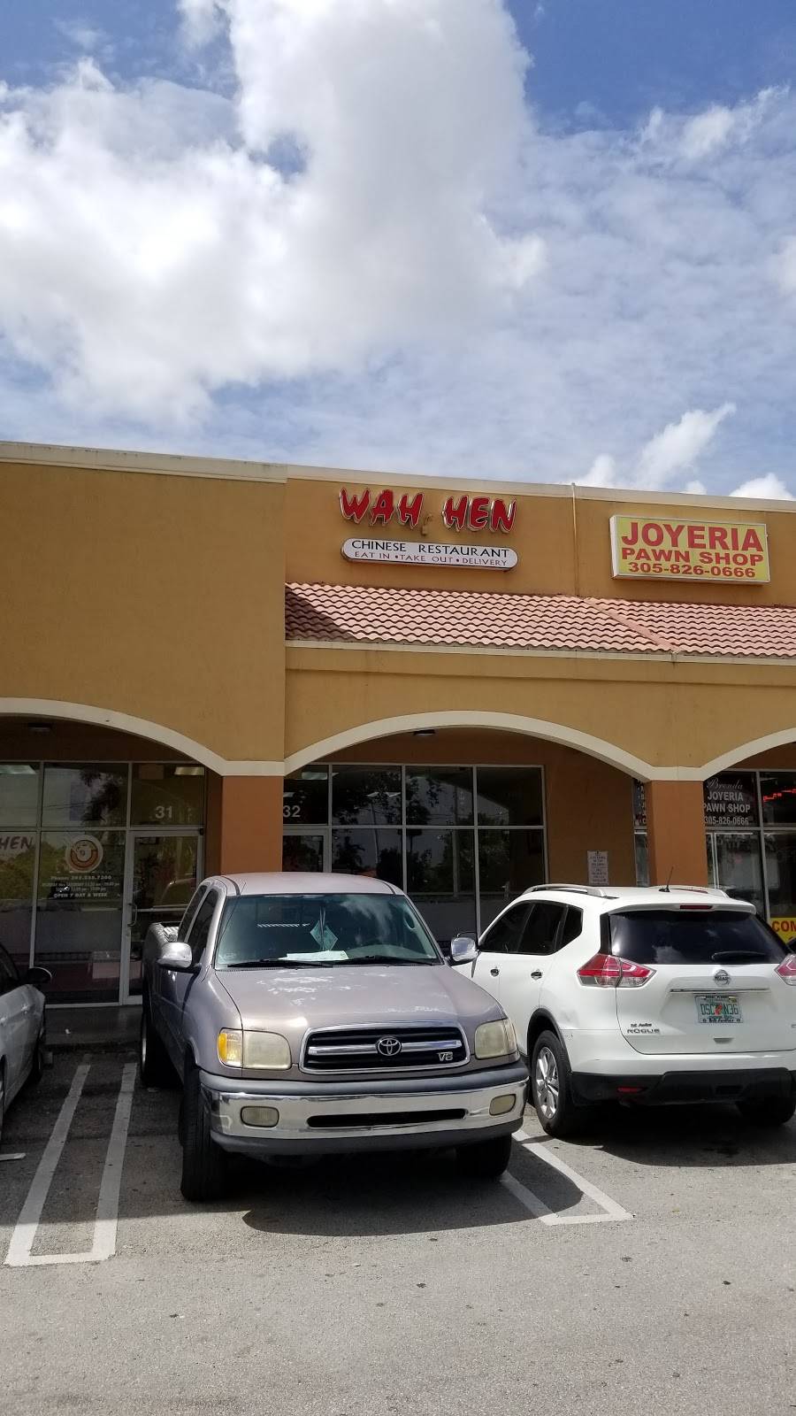 Wah Hen Chinese Restaurant | meal delivery | 9160 NW 122nd St #31, Hialeah Gardens, FL 33018, USA | 3055587300 OR +1 305-558-7300